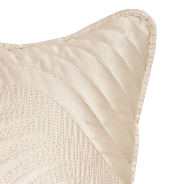 poszewka satynowa na poduszkę Teresa, beż, wym.45x45cm