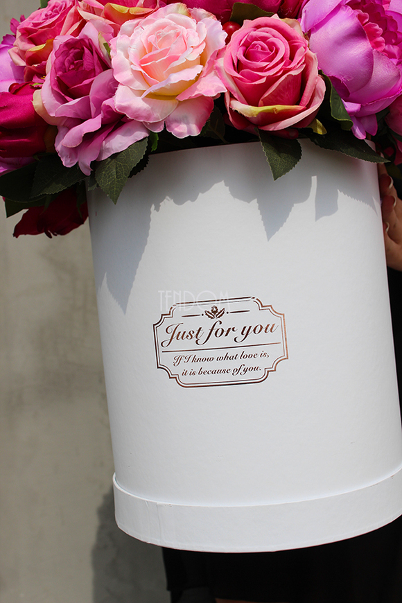 box / bukiet Flowerbox / kompozycja Energia Lata, wys.48cm