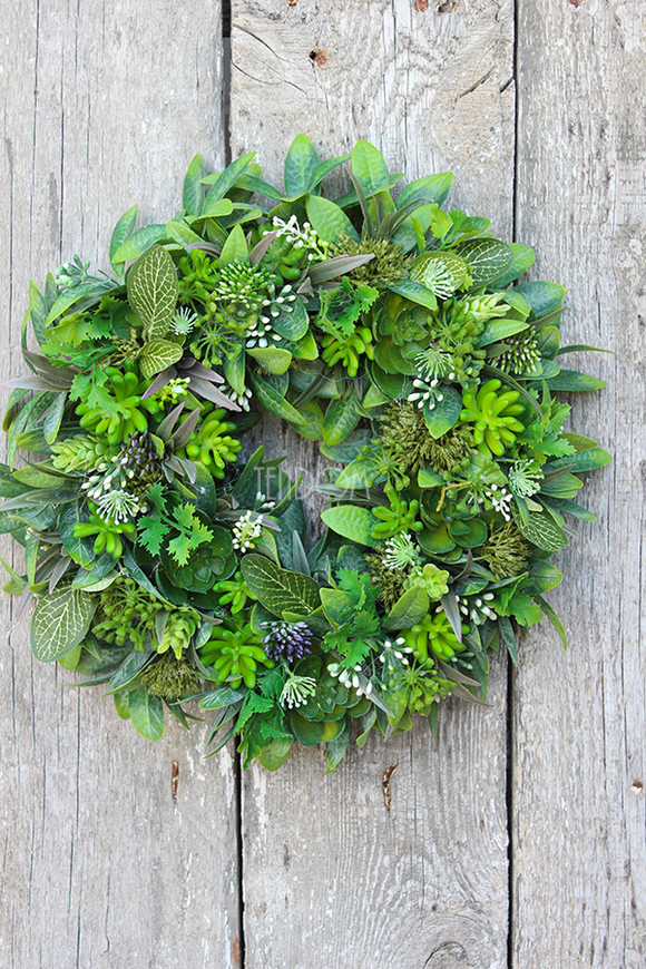 Ziołowy wianek dekoracyjny, śr.32cm