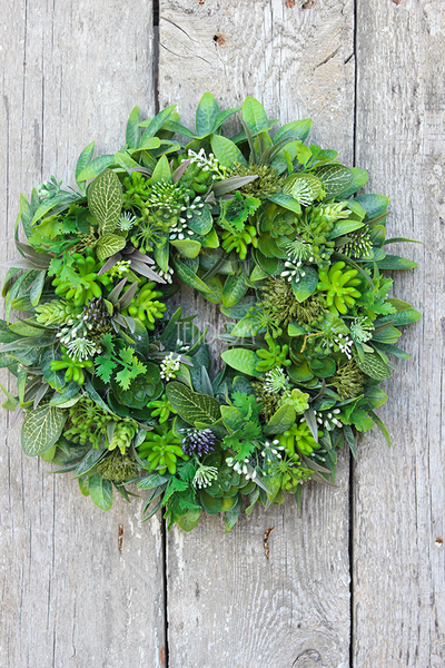 Ziołowy wianek dekoracyjny, śr.32cm