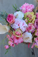 zestaw kompozycji nagrobnych Różane Niebo, dł.115cm/58cm  