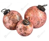 różowe bombki Bosco C, kpl.12szt, wym.5x5x5cm