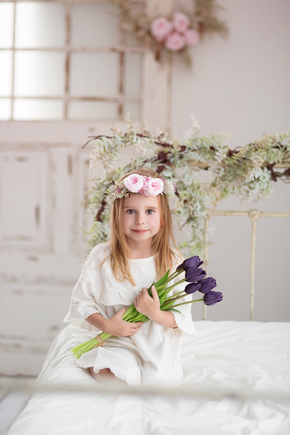 atrakcyjny wianek komunijny na głowę Subtelność, rozmiar uniwersalny