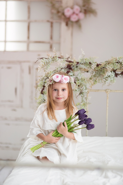 atrakcyjny wianek komunijny na głowę Subtelność, rozmiar uniwersalny