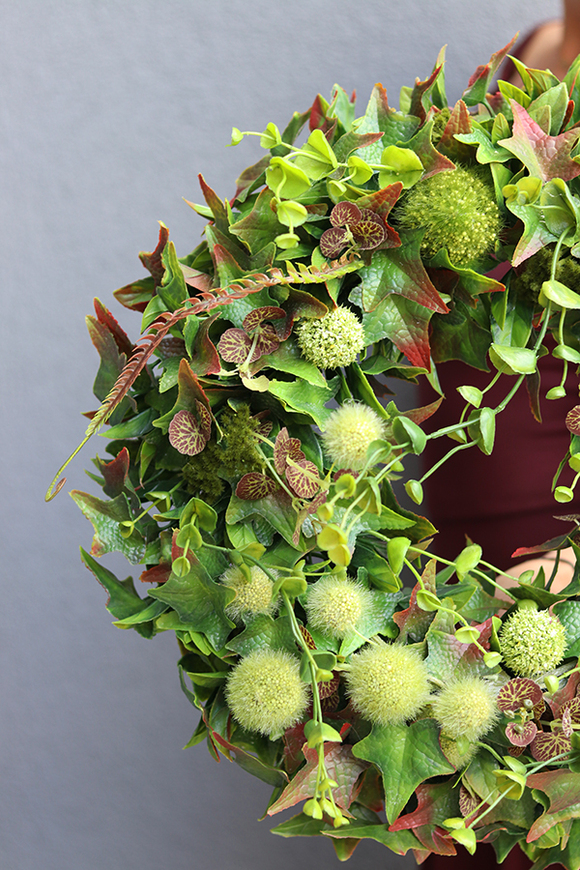 duży zielony wianek, Elswood Green, śr.45cm  