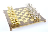ekskluzywne szachy metalowe, Renesans, wym.36x36cm 