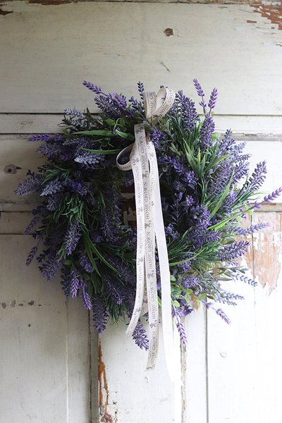 dekoracyjny wianek z lawendą, Lavender Home 3, śr.35cm   