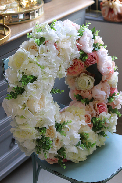 duży wianek na drzwi, Maria Antonina, śr.60cm 