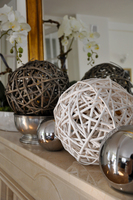 kula wiklinowa biała, śr. 23cm