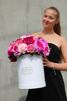 box / bukiet Flowerbox / kompozycja Energia Lata, wys.48cm