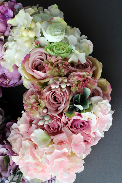 Bella bardzo duży wianek na drzwi, śr.46cm 