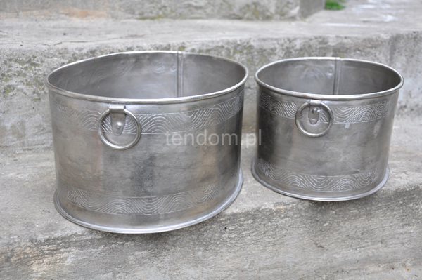 komplet metalowych pojemników Duo