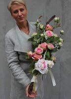 dekoracja nagrobna do wazonu Rosanna, dł.85cm