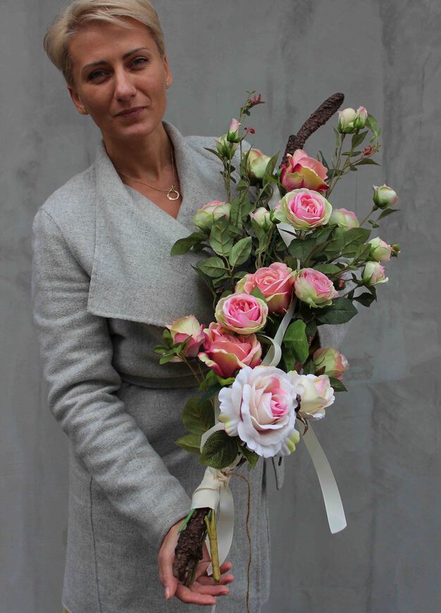 dekoracja nagrobna do wazonu Rosanna, dł.85cm