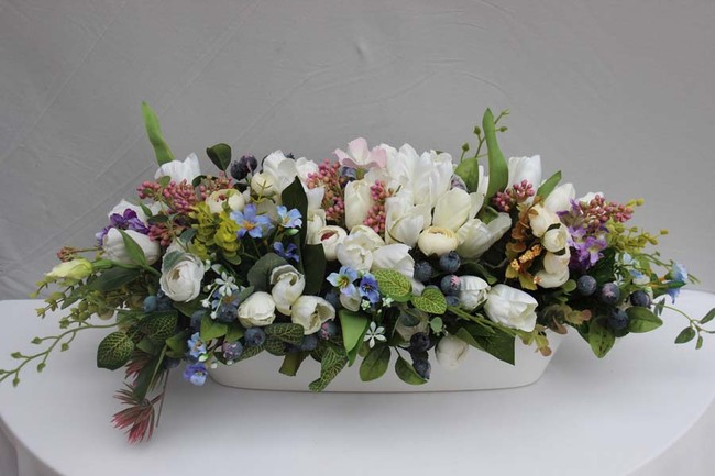 doskonała kompozycja na stół, Wiosenny Klimat, wys.24cm