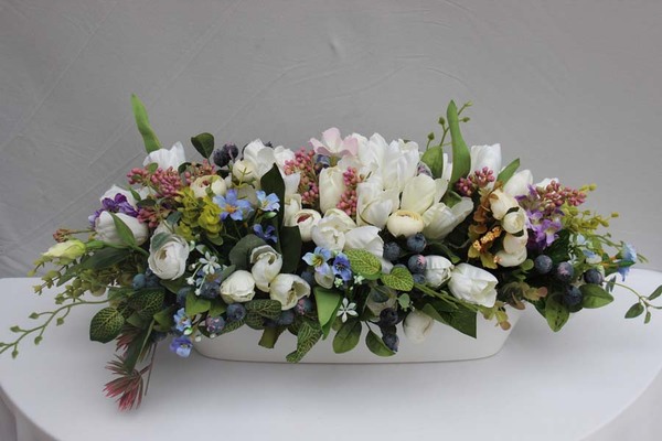 doskonała kompozycja na stół, Wiosenny Klimat, wys.24cm