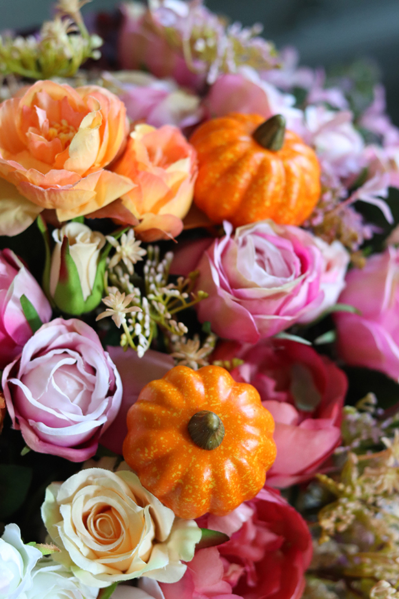 Autumn Mullan, box jesienny z dyniami, wys.44cm