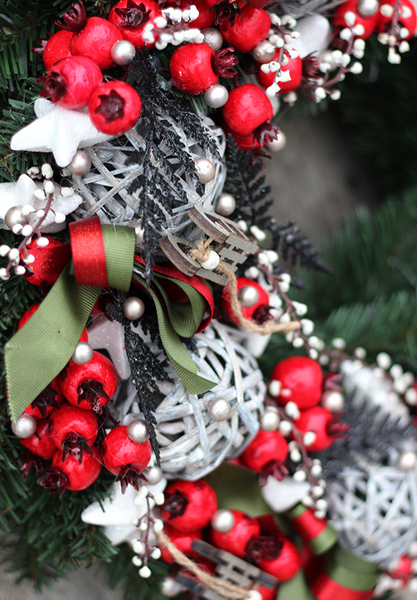 Exclusive Christmas, elegancki wianek świąteczny, śr.44cm