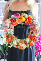 dekoracyjny wianek Orange Moments, śr.36cm