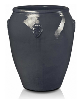 grafitowy ceramiczny dzban / donica Giovani, wym.53x62cm