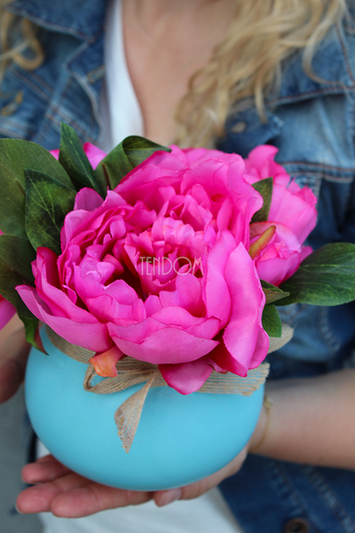 Sweet Candy kompozycja kwiatowa / bukiet wys.19cm,śr.19cm