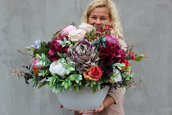 bukiet / kwiatowa kompozycja England Ballano, wys.36cm