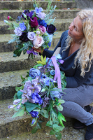 dekoracja nagrobna & bukiet Lukrecja, komplet, wym.75cm