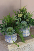 Lamano 2, efektowna kompozycja Sukulenty w ceramicznym naczyniu, wys. 30cm