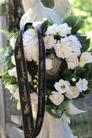 Biała Hortensja, wieniec / wiązanka pogrzebowa, śr.63cm