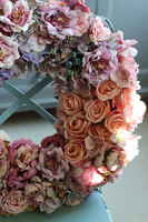 Bogactwo Natury Fiolet & Morela, duży wianek na drzwi, śr.50cm