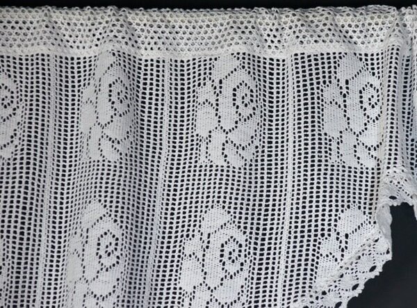 firana/firanka Koronka krem 150x60cm