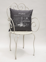 poduszka dekoracyjna szara Paris 43x43cm