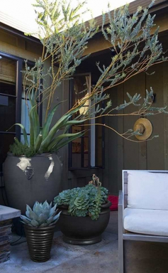 grafitowy ceramiczny dzban / donica Giovani, wym.53x62cm