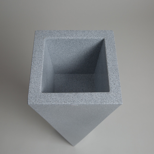 Rossa donica jasny marmurek z wewnętrzną półką 45x90cm