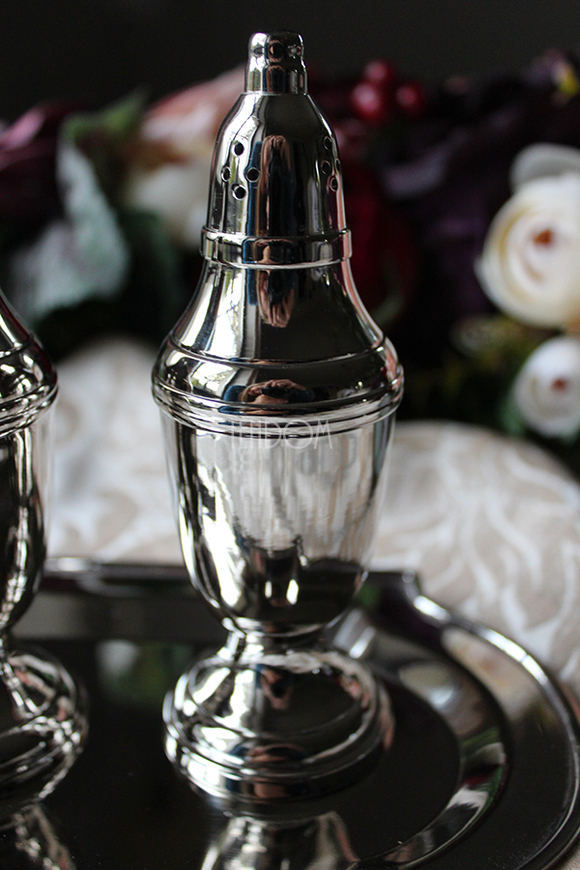 komplet przyprawników z tacką (sól i pieprz), Glamour