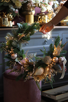 bożonarodzeniowy wianek, Złota Rezydencja Subtelle Premium, śr.47cm