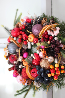 świąteczna dekoracja wianek Modern Winter, śr.27cm