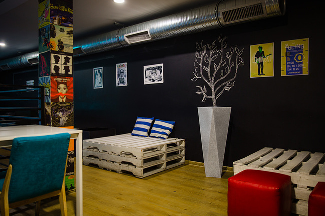 Rossa donica jasny marmurek z wewnętrzną półką 45x90cm