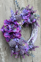 Fioletowa Mgła, wianek na drzwi, śr. 37cm
