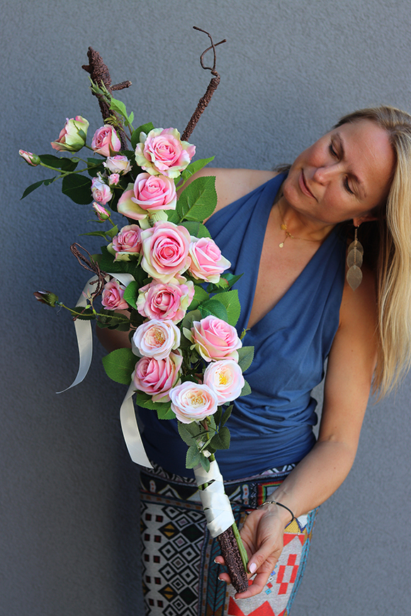 dekoracja nagrobna do wazonu Rosanna, dł.85cm 