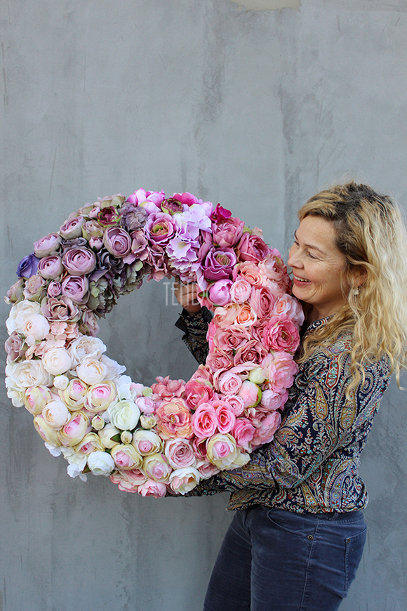 Bella Big ogromny wianek na drzwi, śr.60cm 