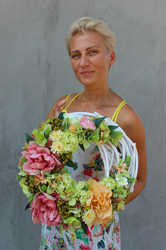 prześliczny wianek Sarmacja, śr.36cm