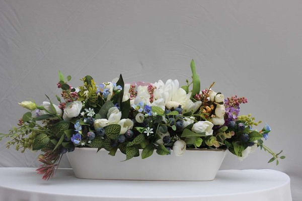 doskonała kompozycja na stół, Wiosenny Klimat, wys.24cm