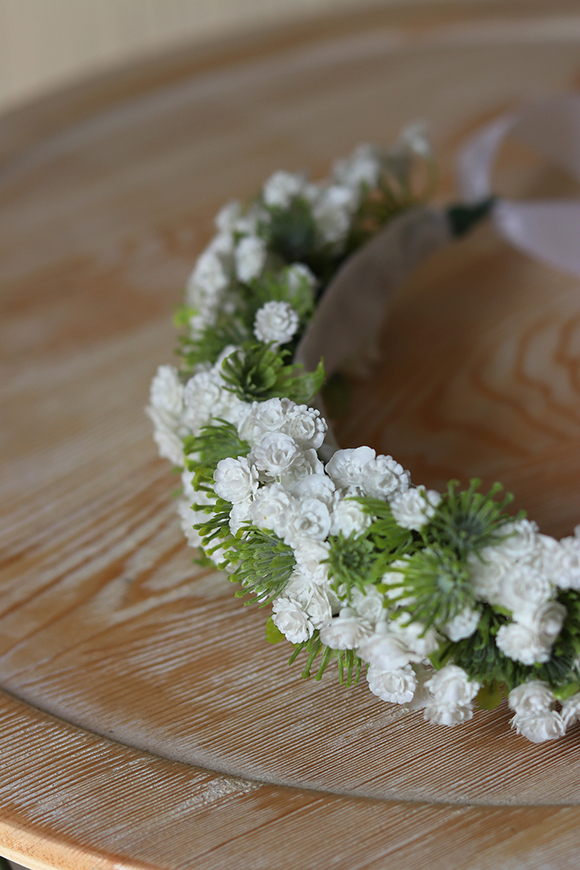 Vanessa, komunijny kwiatowy wianek na głowę, rozmiar uniwersalny