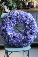 Fioletowa Hortensja Benicja, ogromny wianek, śr.60cm  