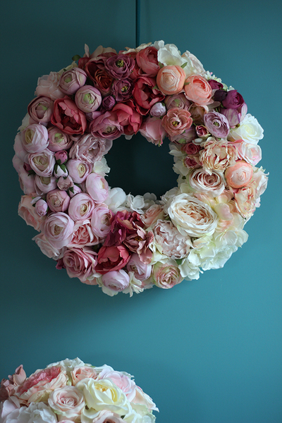 Bella 3 bardzo duży wianek na drzwi, śr.46cm  