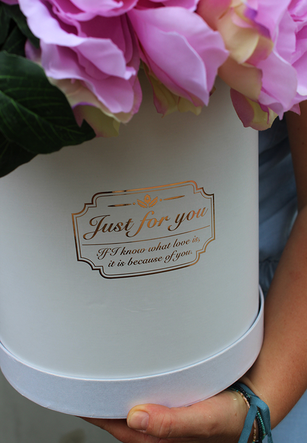 Adelita 2, bukiet Flowerbox / kompozycja, wys.48cm 