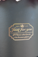 Black&Pink kompozycja kwiatowa / bukiet Flowerbox, wys.40cm