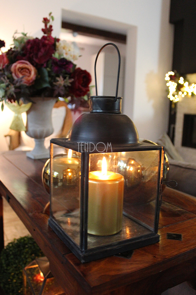 komplet świec złotych 3 szt., Święta, wym.20/14/8cm 