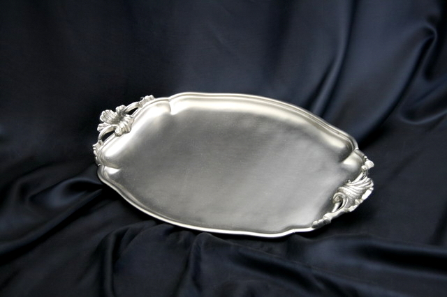 Fillana, taca cynowana / patera, wym.40x25cm